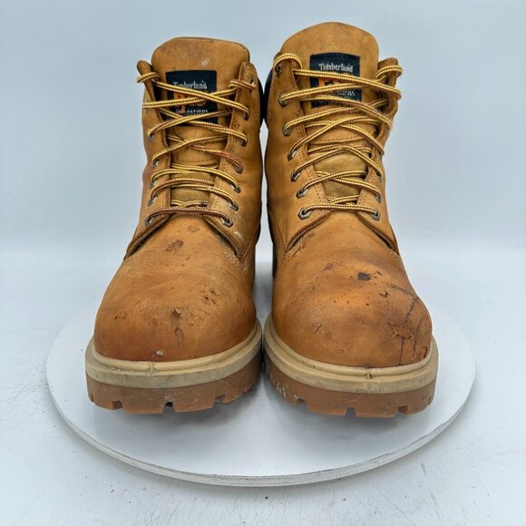 Timberland Pro Men Size 11.5M 65016 Wheat Nubuck Steel Toe Waterproof Boot - Picture 2 of 11